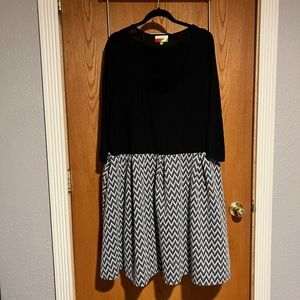 Twofer Dress | Black and White | ModCloth